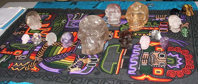 Our Crystal Skulls displayed in Calgary with Friends